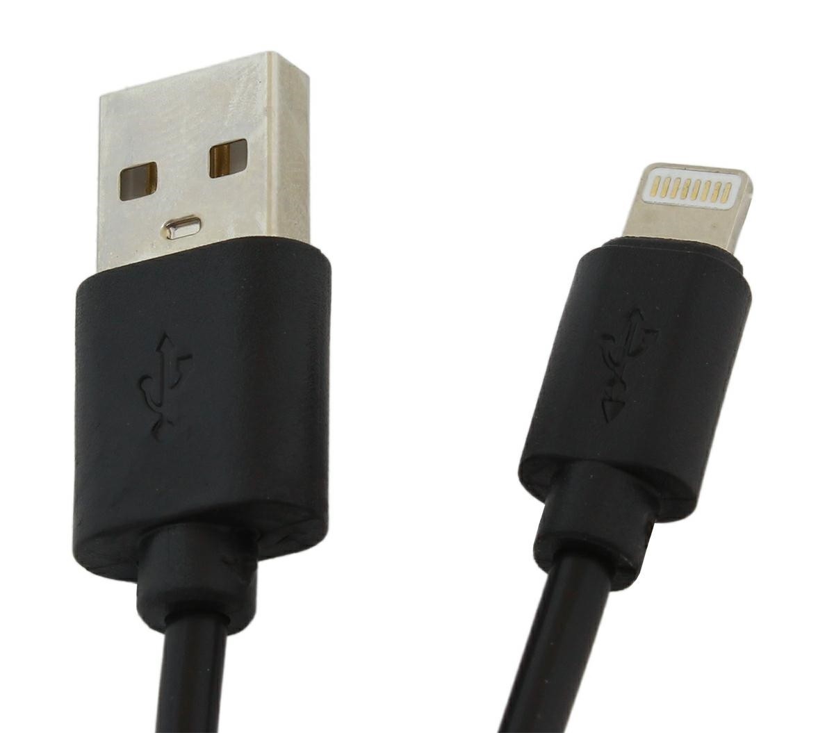 Cablu USB - Lightning, model Lightning: 5+, 2,1A, negru - imagine 3